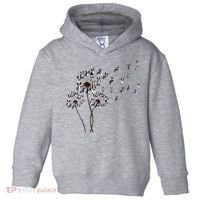 Boston Terrier Dandelion Flower Fly Dog Lovers Funny Toddler Hoodie thumb 0