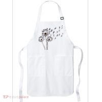 Boston Terrier Dandelion Flower Fly Dog Lovers Funny Apron thumb 0