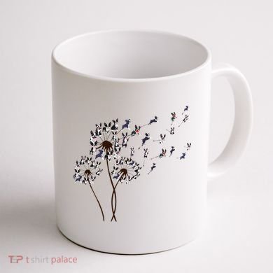 Boston Terrier Dandelion Flower Fly Dog Lovers Funny Coffee Mug back