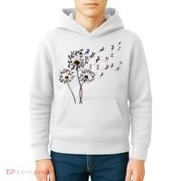 Boston Terrier Dandelion Flower Fly Dog Lovers Funny Kids Hoodie thumb 4