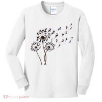 Boston Terrier Dandelion Flower Fly Dog Lovers Funny Kids Long Sleeve Shirt thumb 0
