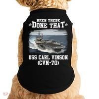 Been There Done That USS Carl Vinson CVN70 Veterans Day Father Day Gift Doggie Tank thumb 0