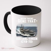 Been There Done That USS Carl Vinson CVN70 Veterans Day Father Day Gift Coffee Mug thumb 0