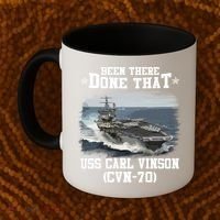 Been There Done That USS Carl Vinson CVN70 Veterans Day Father Day Gift Coffee Mug thumb 2