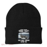 Been There Done That USS Carl Vinson CVN70 Veterans Day Father Day Gift Beanie thumb 0