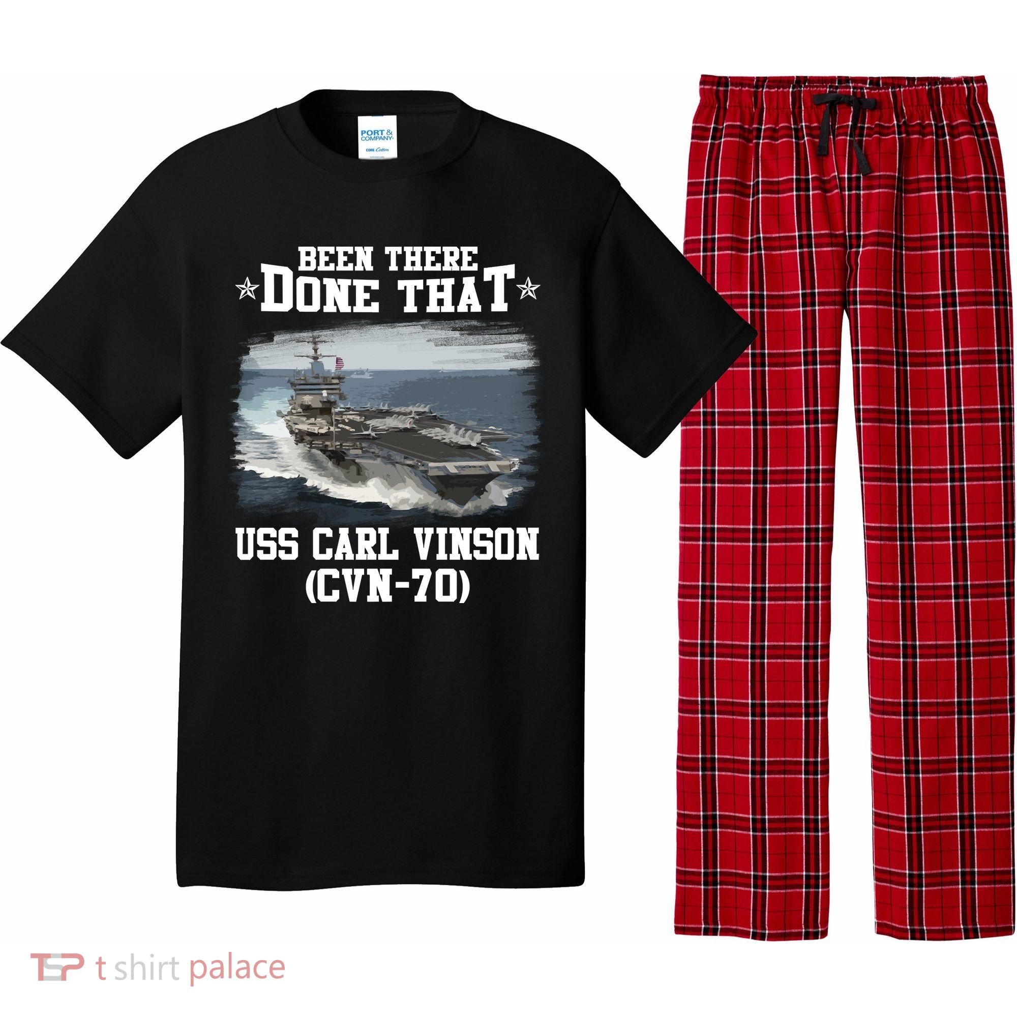 Been There Done That USS Carl Vinson CVN70 Veterans Day Father Day Gift Pajama Set