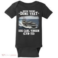 Been There Done That USS Carl Vinson CVN70 Veterans Day Father Day Gift Baby Bodysuit thumb 0