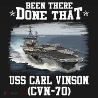Been There Done That USS Carl Vinson CVN70 Veterans Day Father Day Gift Baby Bodysuit thumb 2
