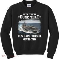 Been There Done That USS Carl Vinson CVN70 Veterans Day Father Day Gift Kids Sweatshirt thumb 0