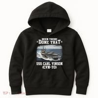 Been There Done That USS Carl Vinson CVN70 Veterans Day Father Day Gift Kids Hoodie thumb 0