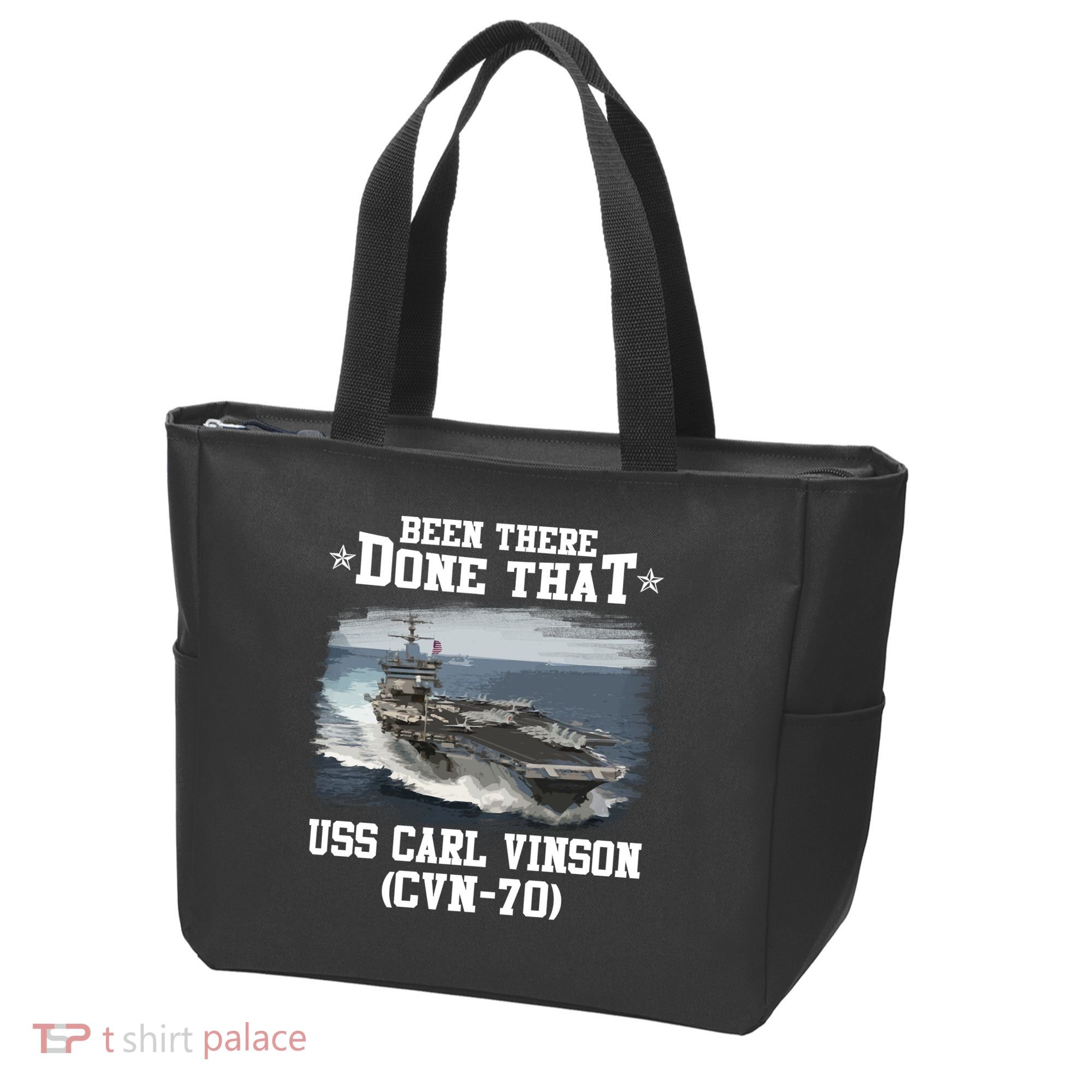 Been There Done That USS Carl Vinson CVN70 Veterans Day Father Day Gift Tote Bag