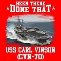 Been There Done That USS Carl Vinson CVN70 Veterans Day Father Day Gift Santa Hat thumb 1