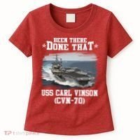 Been There Done That USS Carl Vinson CVN70 Veterans Day Father Day Gift Women's T-Shirt thumb 0