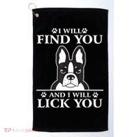 Boston Terrier Dog Lover Golf Towel thumb 0