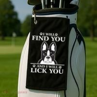 Boston Terrier Dog Lover Golf Towel thumb 2