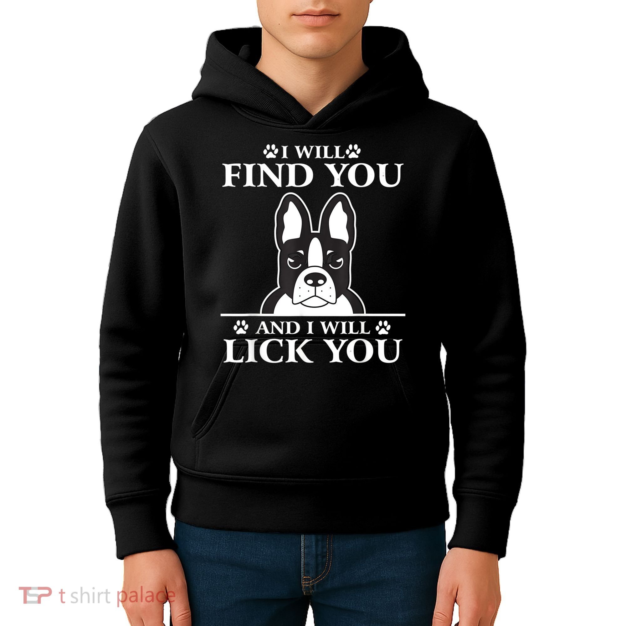 Boston Terrier Dog Lover Kids Hoodie