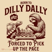 Born To Dilly Dally Forced To Pick Up The Pace Sloth Snail Tote Bag thumb 4