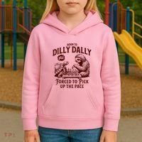 Born To Dilly Dally Forced To Pick Up The Pace Sloth Snail Kids Hoodie thumb 3