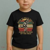 Born To Dilly Dally Forced To Pick Up The Pace Born To Dilly Toddler T-Shirt thumb 2