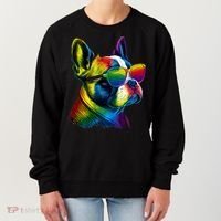 Boston Terrier Dog Mom & Dad Dog Lover Women's Sweatshirt thumb 0