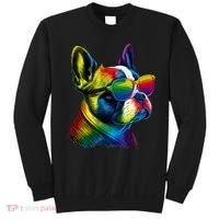 Boston Terrier Dog Mom & Dad Dog Lover Sweatshirt thumb 0