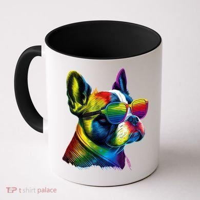 Boston Terrier Dog Mom & Dad Dog Lover Coffee Mug
