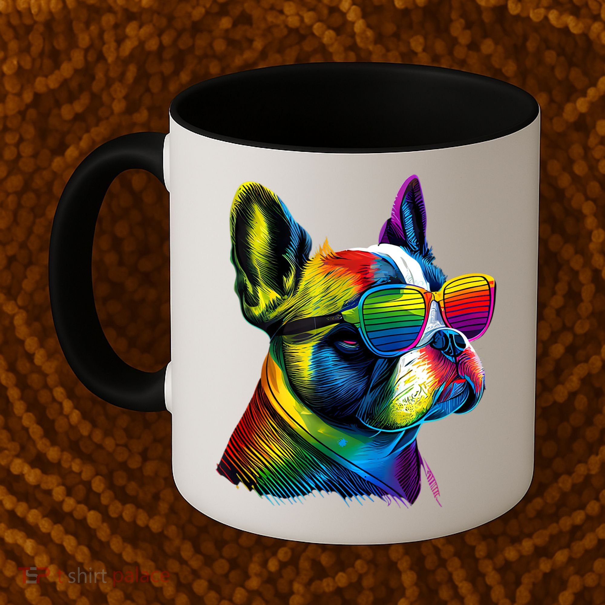 Boston Terrier Dog Mom & Dad Dog Lover Coffee Mug