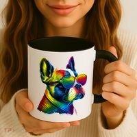 Boston Terrier Dog Mom & Dad Dog Lover Coffee Mug thumb 3