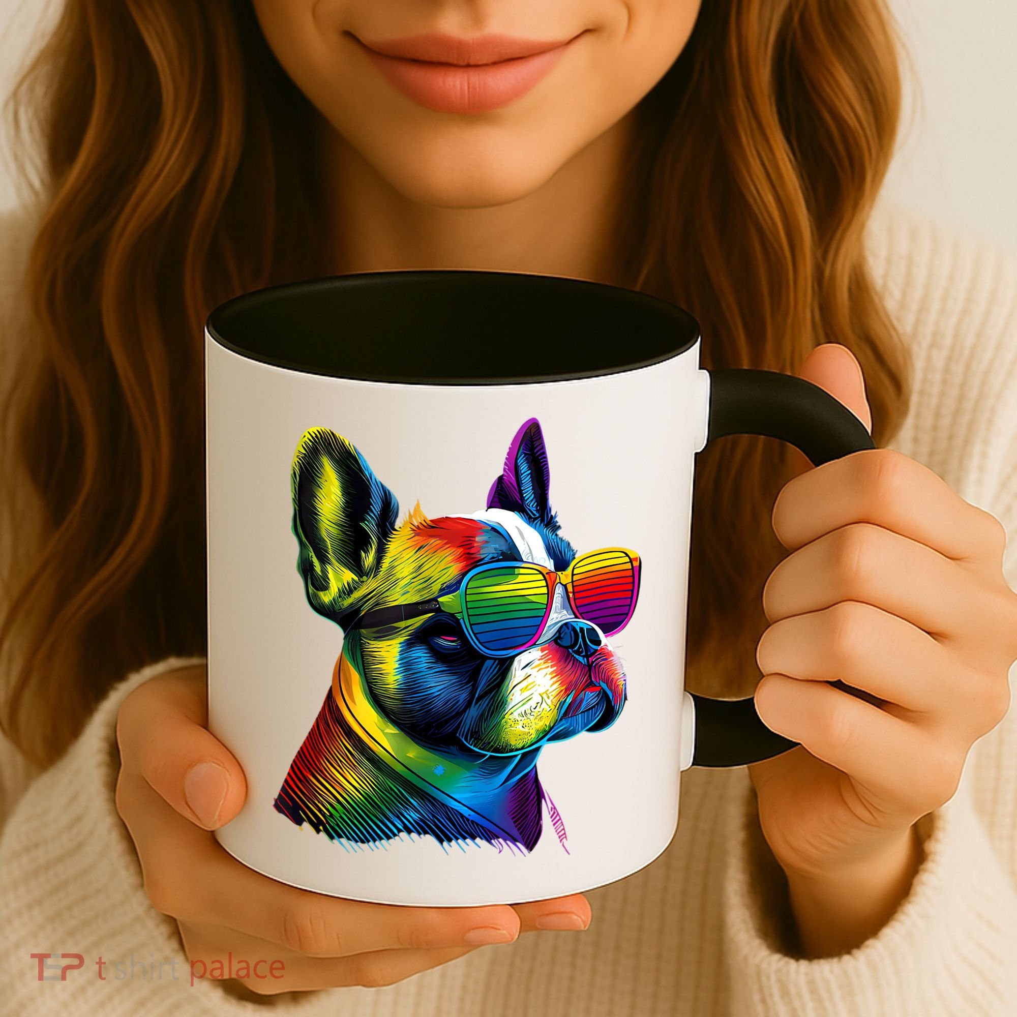 Boston Terrier Dog Mom & Dad Dog Lover Coffee Mug
