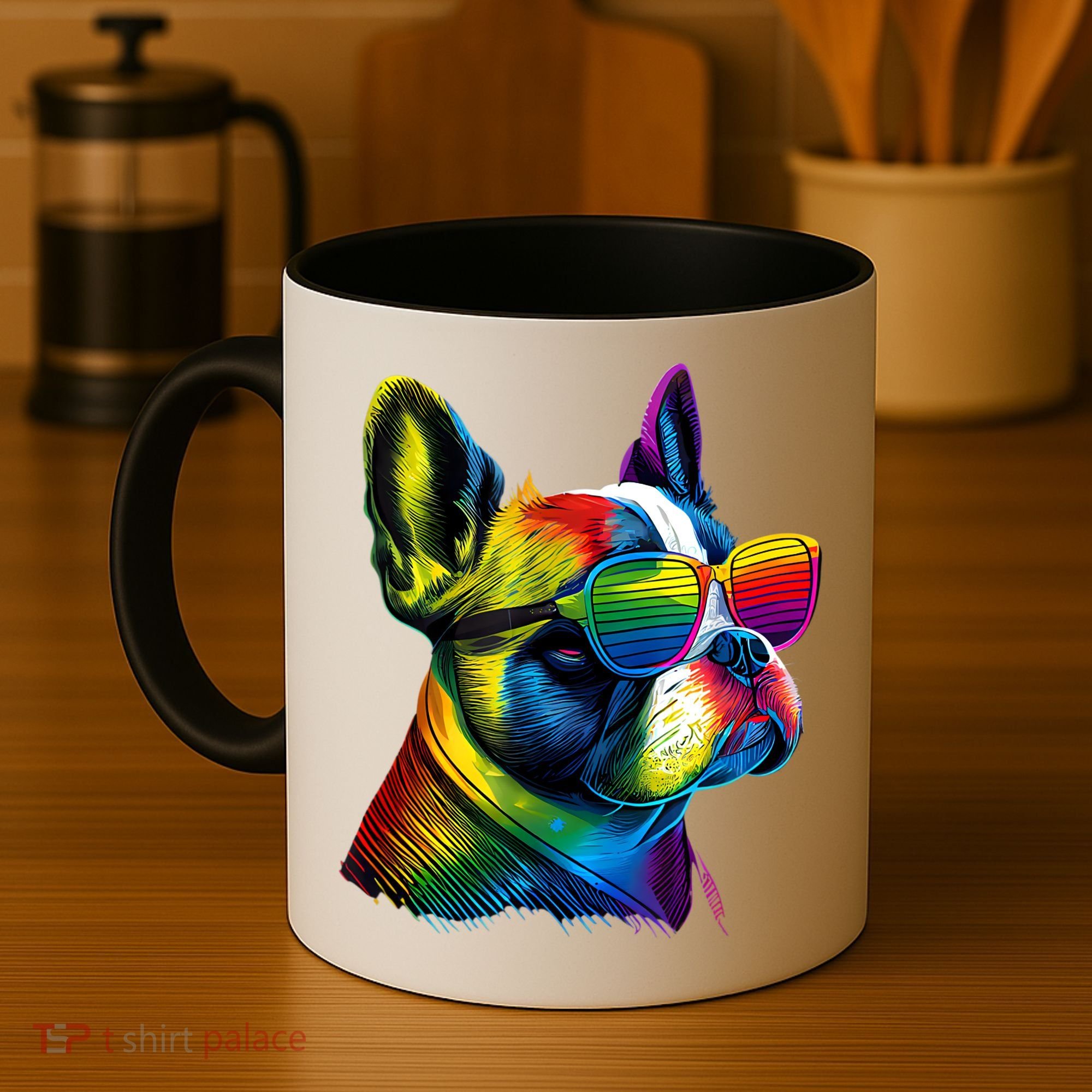 Boston Terrier Dog Mom & Dad Dog Lover Coffee Mug