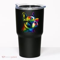 Boston Terrier Dog Mom & Dad Dog Lover Tumbler thumb 0