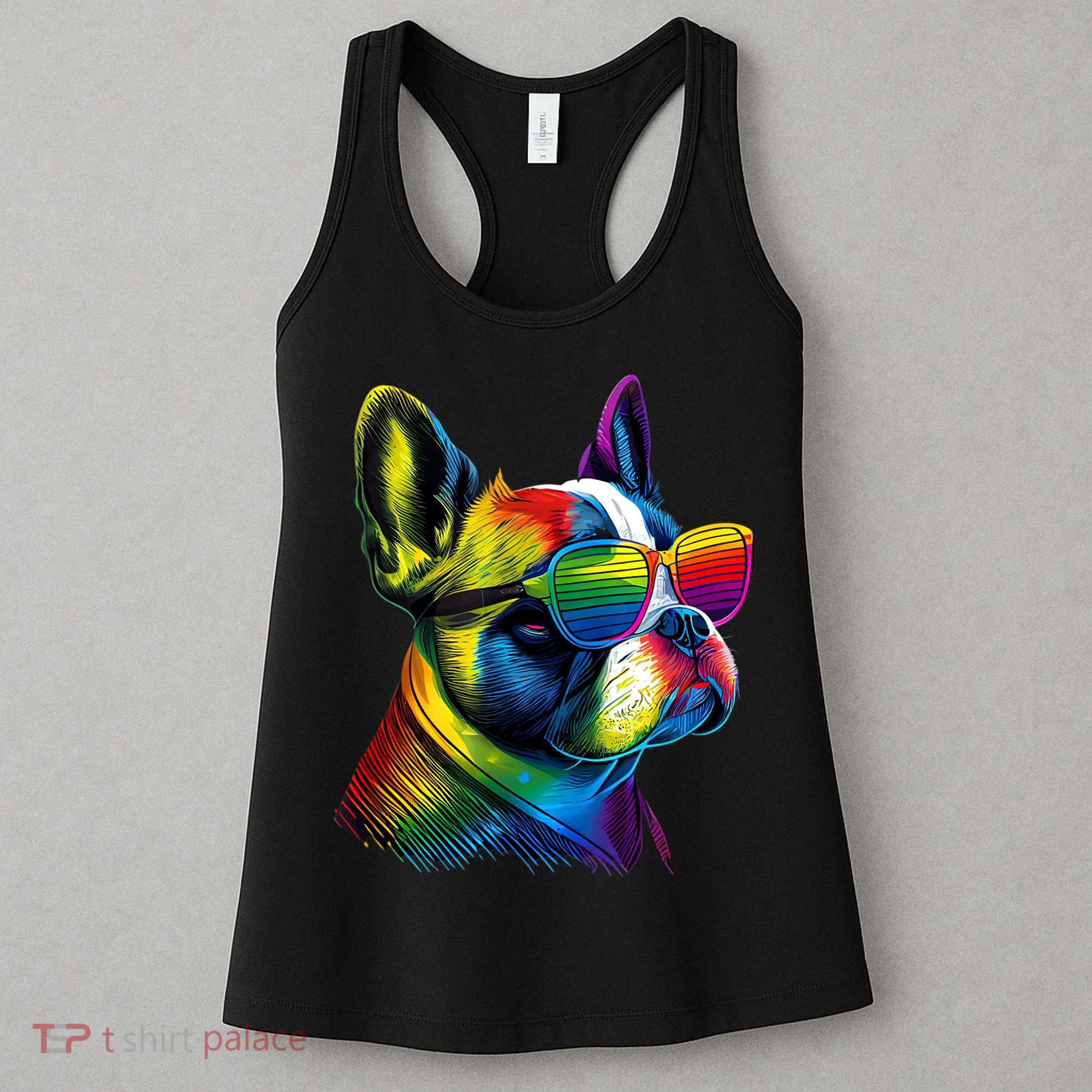 Boston Terrier Dog Mom & Dad Dog Lover Women's Tank Top