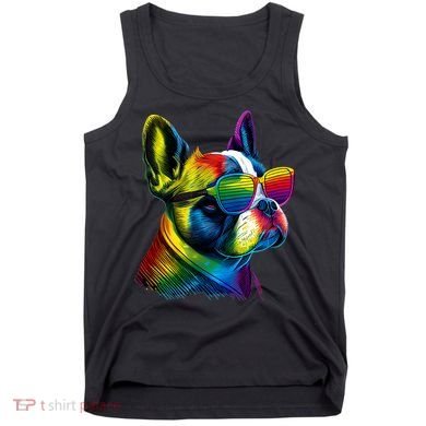 Boston Terrier Dog Mom & Dad Dog Lover Tank Top