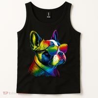Boston Terrier Dog Mom & Dad Dog Lover Tank Top thumb 2