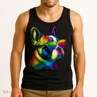 Boston Terrier Dog Mom & Dad Dog Lover Tank Top thumb 3
