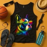 Boston Terrier Dog Mom & Dad Dog Lover Tank Top thumb 4