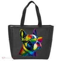 Boston Terrier Dog Mom & Dad Dog Lover Tote Bag thumb 0
