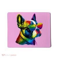 Boston Terrier Dog Mom & Dad Dog Lover Mousepad thumb 0
