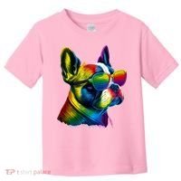 Boston Terrier Dog Mom & Dad Dog Lover Toddler T-Shirt thumb 0