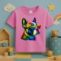 Boston Terrier Dog Mom & Dad Dog Lover Toddler T-Shirt thumb 3