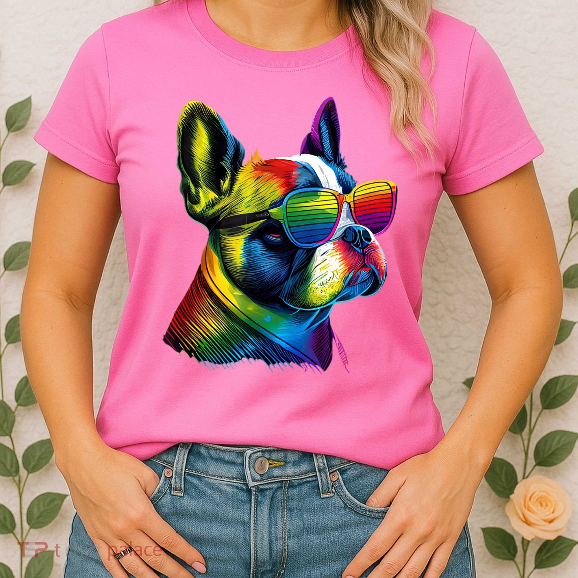 Boston Terrier Dog Mom & Dad Dog Lover Women's T-Shirt