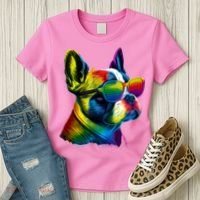 Boston Terrier Dog Mom & Dad Dog Lover Women's T-Shirt thumb 3