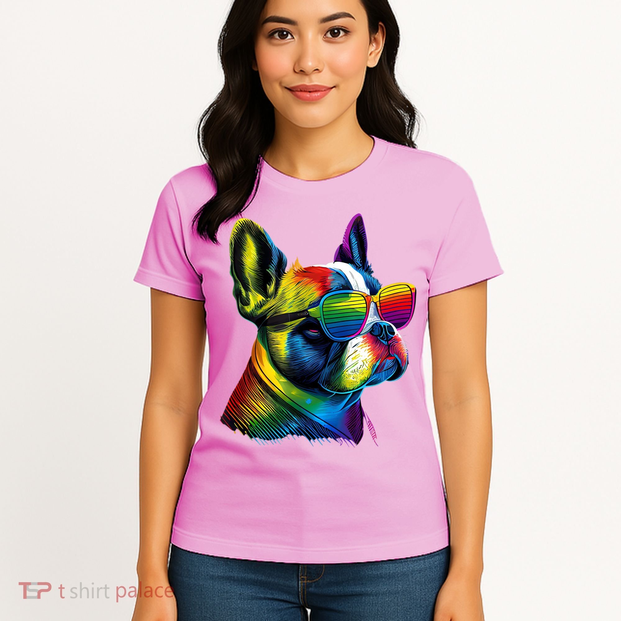 Boston Terrier Dog Mom & Dad Dog Lover Women's T-Shirt