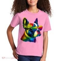 Boston Terrier Dog Mom & Dad Dog Lover Kids T-Shirt thumb 2