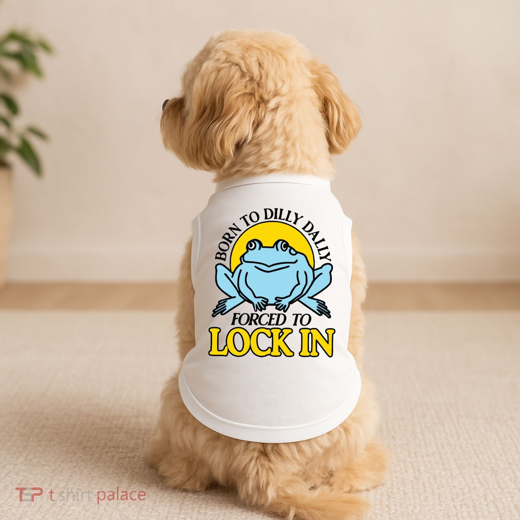 Born To Dilly Dally Forced To Lock In Frog Doggie Tank