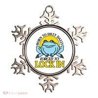 Born To Dilly Dally Forced To Lock In Frog Ornament thumb 0
