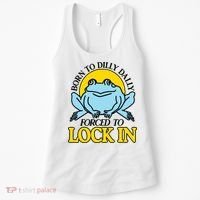 Born To Dilly Dally Forced To Lock In Frog Women's Tank Top thumb 0