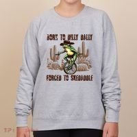 Born To Dilly Dally Forced To Skedaddle Frog Women's Sweatshirt thumb 0