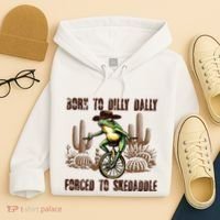 Born To Dilly Dally Forced To Skedaddle Frog Hoodie thumb 4