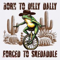 Born To Dilly Dally Forced To Skedaddle Frog Hoodie thumb 7